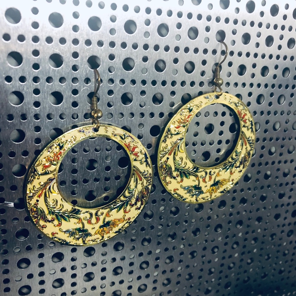 Floral earrings